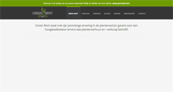 Desktop Screenshot of greenrent.be